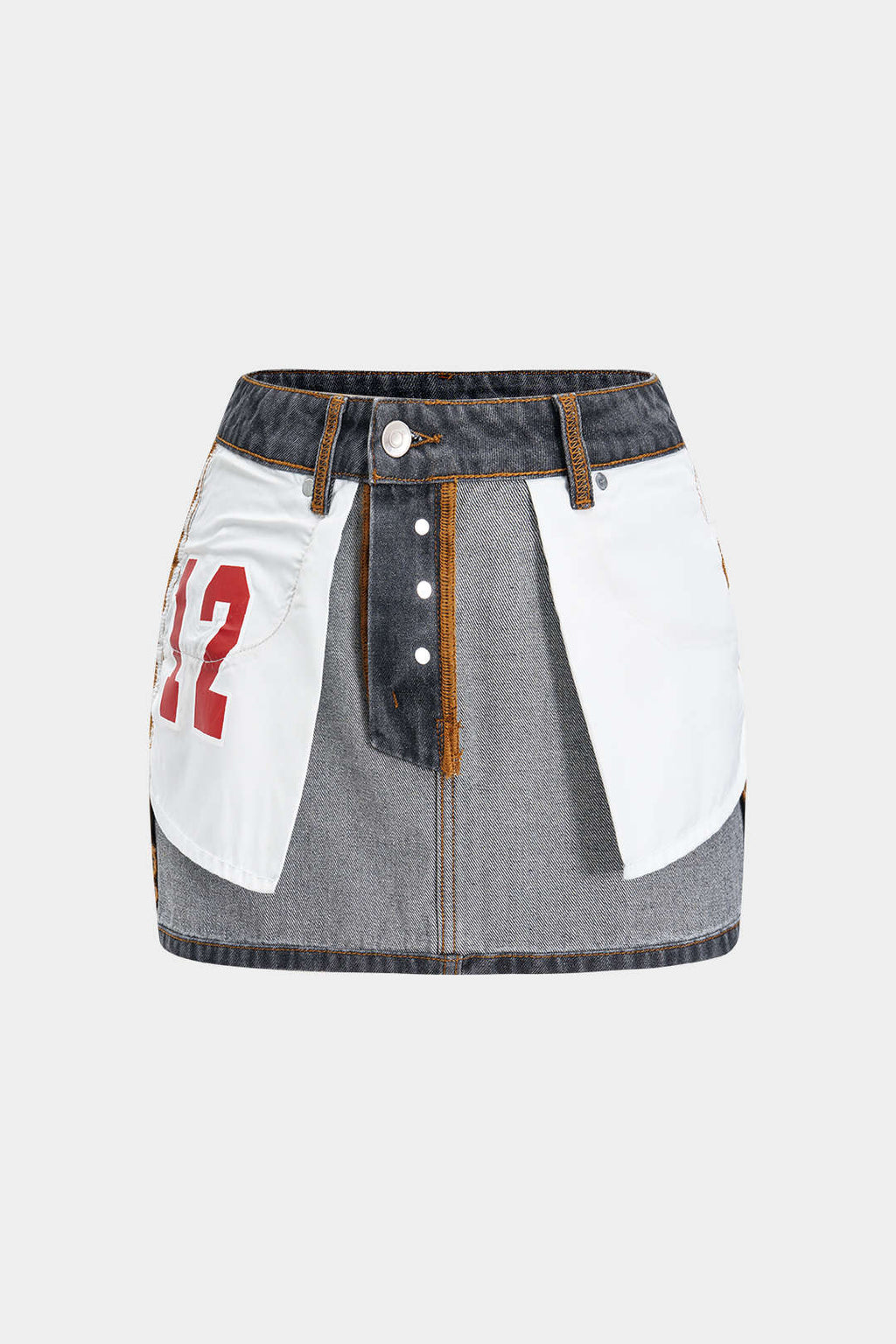 Natiné - Odwracalna Mini Spódnica Jeansowa