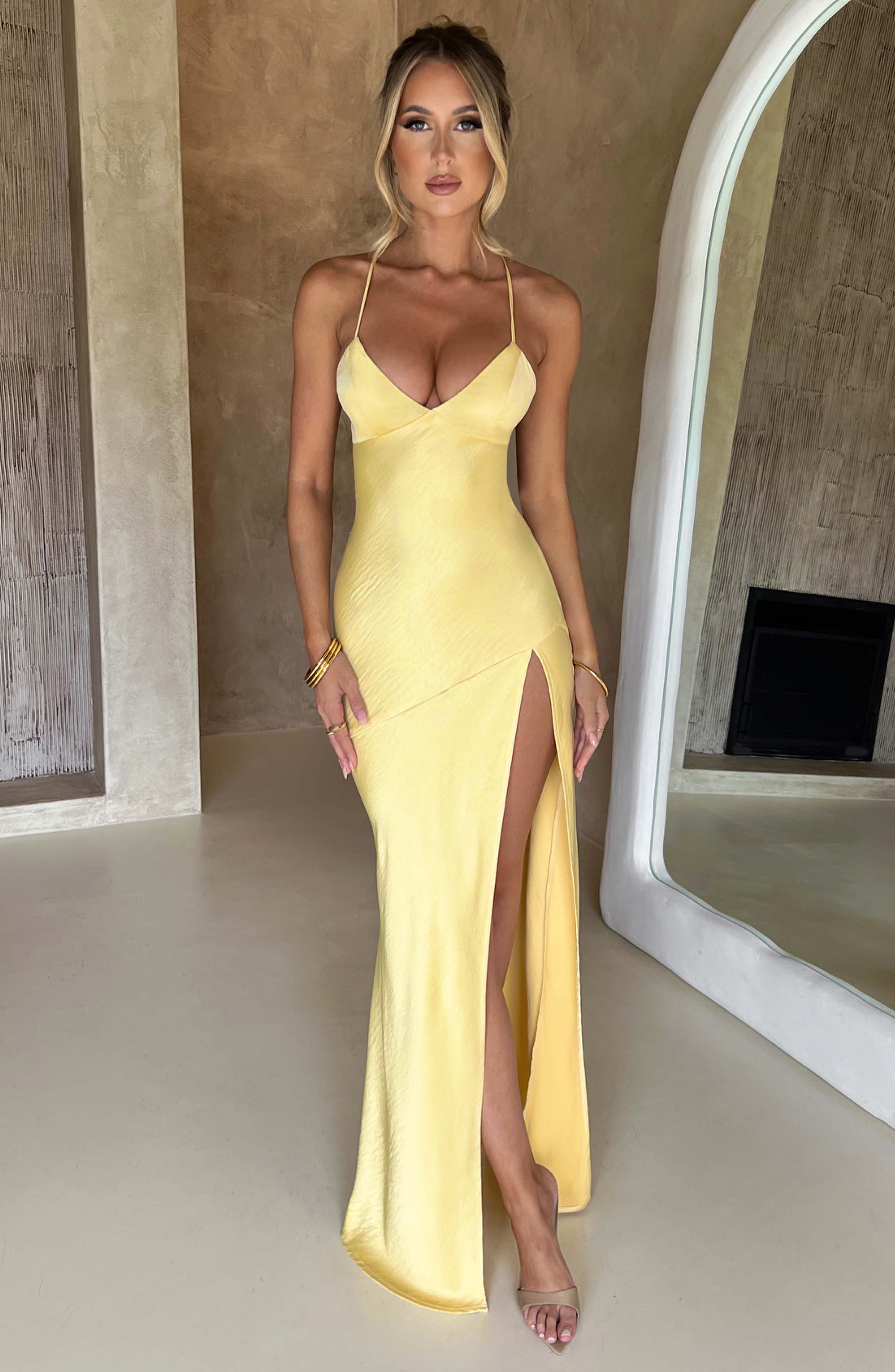 Meliva™ | Maxi Dress with High Slit