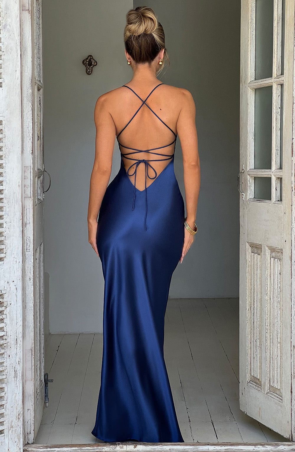 Meliva™ | Maxi Dress with High Slit