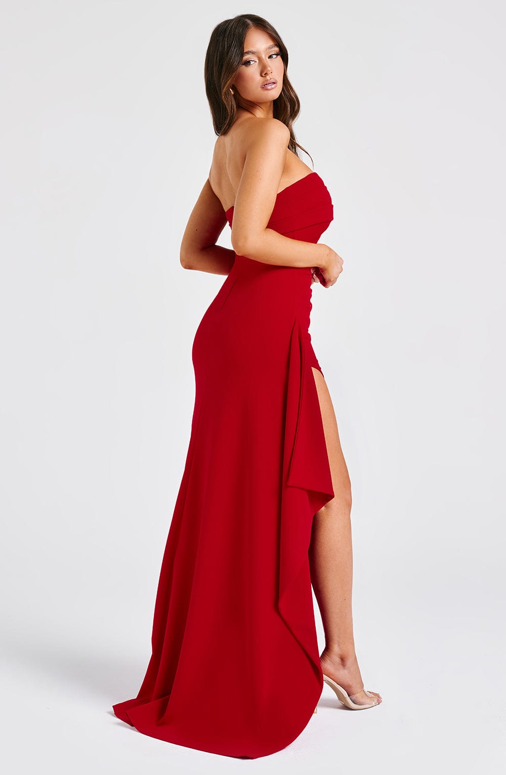 Maxikleid mit Rüschen